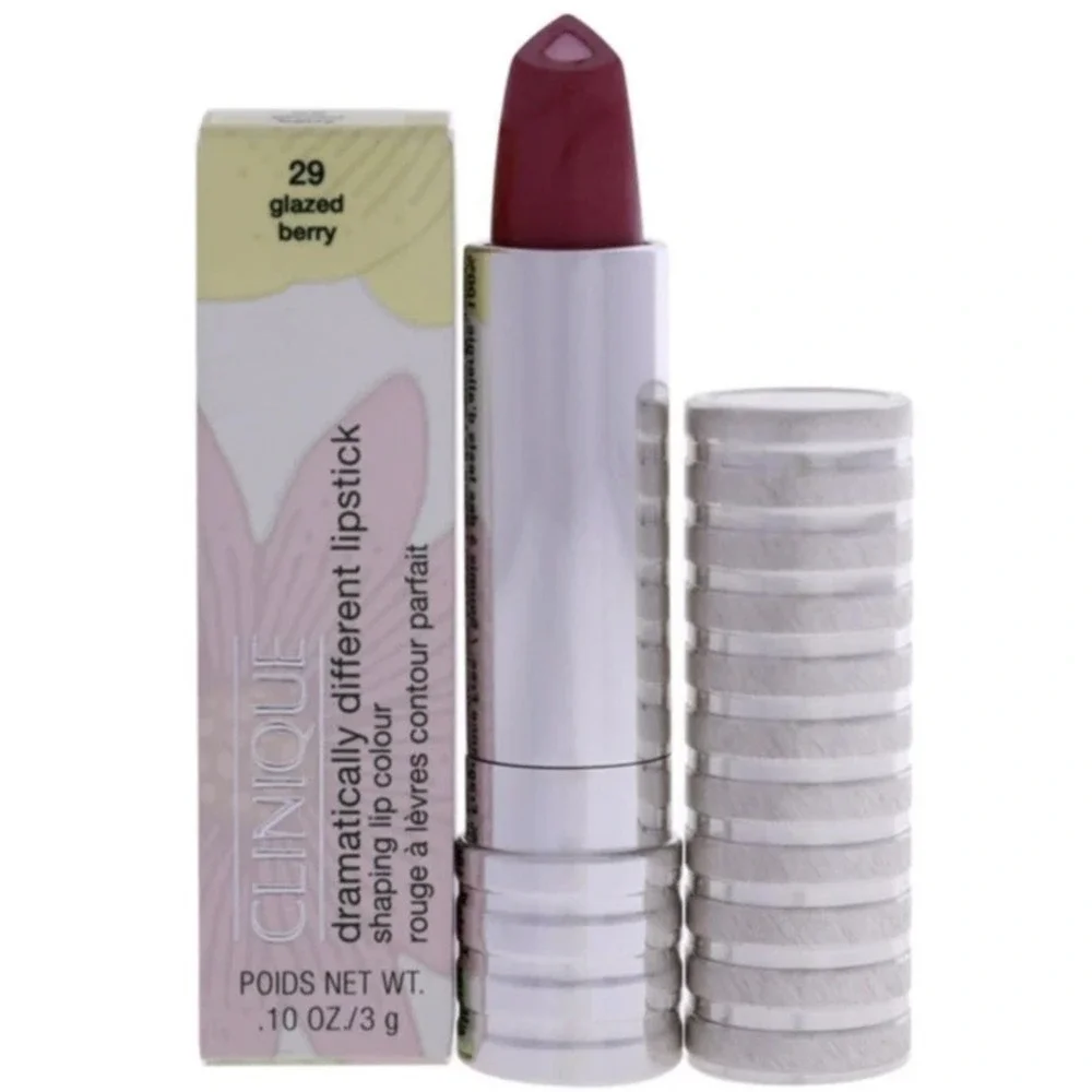 Full Size Clinique Dramatically Different Lipstick .10 oz Glazed Berry 29 Colour